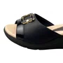 Tamanco Piccadilly Feminina Preto Dourado 