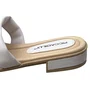 Tamanco Piccadilly Feminino Branco Neve Ferragem Dourada 