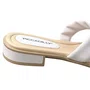 Tamanco Piccadilly Feminino Branco Neve Ferragem Dourada 