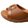 Tamanco Piccadilly Feminino Ocre Dourado 
