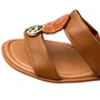 Tamanco Piccadilly Feminino Ocre Ferragem dourada 