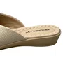 Tamanco Piccadilly Feminino Off White Ferragem dourada 