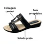 Tamanco Piccadilly Feminino Preto Ferragem 
