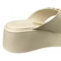 Tamanco Vizzano Feminino Branco Off Dourado 