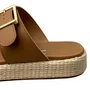 Tamanco Vizzano Feminino Camel Fivela Dourada 
