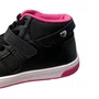 Tênis Boot Kidy Feminino Infantil Preto Fechamento Cadarço 