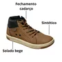 Tênis Boot Kidy Infantil Masculino Caramelo Cadarço 