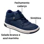 Tênis Boot Kidy Infantil Masculino Marinho Cadarço 