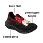 Tênis Carinha De Nene Infantil Feminino Preto Minnie 