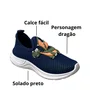 Tênis Carinha De Nene Infantil Masculino Marinho Calce Fácil  