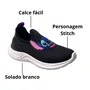 Tênis Carinha De Nene Infantil Unissex Preto Stitch