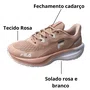 Tênis Fila Feminino Rose Fechamento Cadarço 
