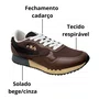 Tênis Fila Masculino Marrom Euro Jogger Sport II Cadarço 