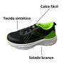 Tênis Gbz Masculino Infantil Preto Calce Fácil Verde 