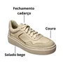 Tênis Helena Be Feminino Marfim Couro
