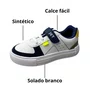 Tênis Jet Kids Infantil Masculino Branco Calce Fácil 