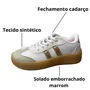 Tênis Kidy Feminino Infantil Branco Dourado 
