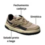 Tênis Kidy Infantil Masculino Bege Cadarço 