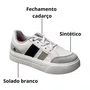 Tênis Kidy Infantil Masculino Branco Cadarço 