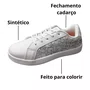 Tênis Kidy Infantil Unissex Branco Acompanha Brinde 