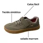 Tênis Kidy Masculino Infantil Grafite Calce Fácil 