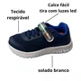 Tênis Kidy Masculino Infantil Marinho Luzes Led 