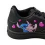 Tênis Mini Pé Feminino Infantil Preto Stitch 