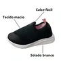 Tênis Mini Sua Cia Feminino Infantil Preto Calce Fácil 