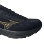 Tênis Mizuno Masculino Preto Wave Mirai7 Cadarço