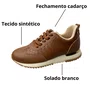 Tênis Modare Feminino Avelã Fechamento Cadarço 