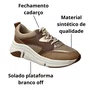 Tênis Modare Feminino Bege Cadarço