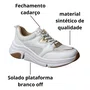Tênis Modare Feminino Branco Cadarço 