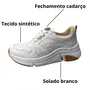 Tênis Modare Feminino Branco Fechamento Cadarço 