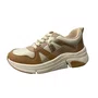 Tênis Modare Feminino Branco Off Dourado 
