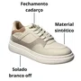 Tênis Moleca Feminino Branco Off Cadarço 