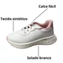 Tênis Molekinha feminino Infantil Branco Calce Fácil 