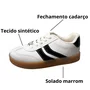Tênis Molekinha Feminino Infantil Branco Fechamento Cadarço 