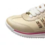 Tênis Molekinha Feminino Infantil Creme Dourado 