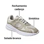 Tênis Molekinha Infantil Feminina Branco Cadarço