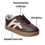 Tênis Molekinha Infantil Feminina Chocolate Cadarço 