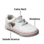 Tênis Molekinha Infantil Feminino Branco Calce Fácil 