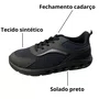 Tênis Molekinho Masculino Infantil Preto Cadarço