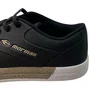 Tênis Mormai Infantil Masculino Black-Khaki Fechamento Cadarço 