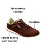Tênis Petite Jolie Feminino Brown Cadarço 