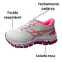 Tênis Rally Feminino Infantil Branco Fechamento Cadarço 