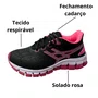 Tênis Rally Feminino Infantil Preto Pink 