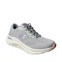 Tênis Skechers Feminino Cinza Claro Cadarço 