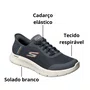 Tenis Skechers Masculino Go Walk Flex Hands Free Slip-ins Cinza