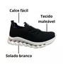 Tênis Softli Feminino Preto Calce Fácil 