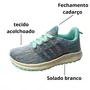 Tênis Spark Feminino Cinza Fechamento Cadarço 